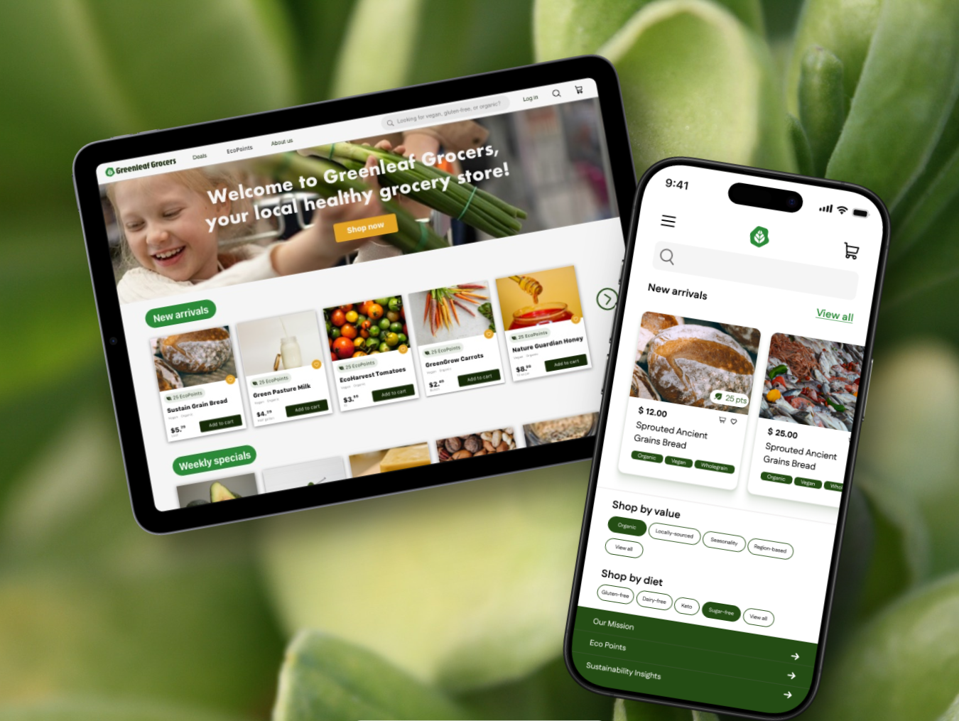 Sustainable Online Grocery: A Cross-Platform UX Project