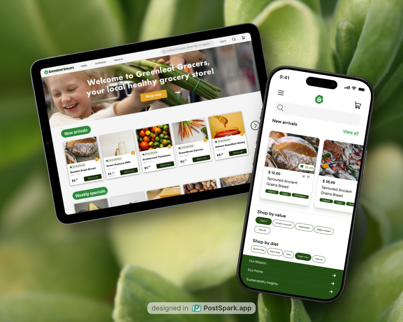 Sustainable Online Grocery: A Cross-Platform UX Project
